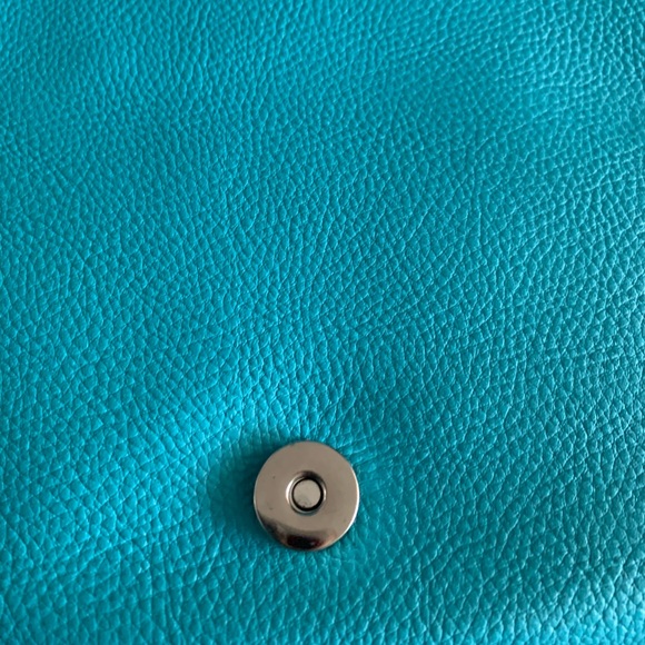 Blue Scuba Bow Crossbody Bag Purse - Picture 7 of 10